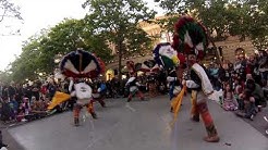 Dancers performing the traditional Zapotec dance - Danza de la Pluma.