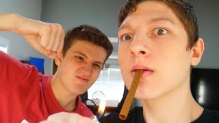SMOKING IN OUR HOUSE PRANK!! *KICKED OUT*