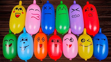 ASMR Balloons 🎈 Making Slime and Clay with Funny Balloons Coloring - Satisfying Slime