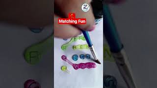 Fun Color Matching Task! 🥚🐟 Learn E to H #Shorts