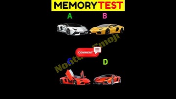 Memory Test|#53|For Iq Test|Riddle And Puzzle|#shorts #memorytest