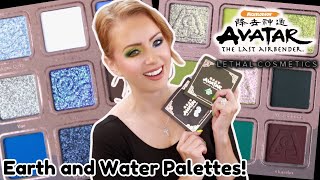 NEW Lethal Cosmetics x AVATAR The Last Airbender WATER and EARTH Palettes Tutorial | Part 2