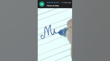 “Miya” How to Write Your Name in Cursive Writing | #shorts