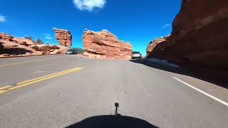 4K Drive-through of Garden of the Gods, Colorado Springs - A Scenic Tour