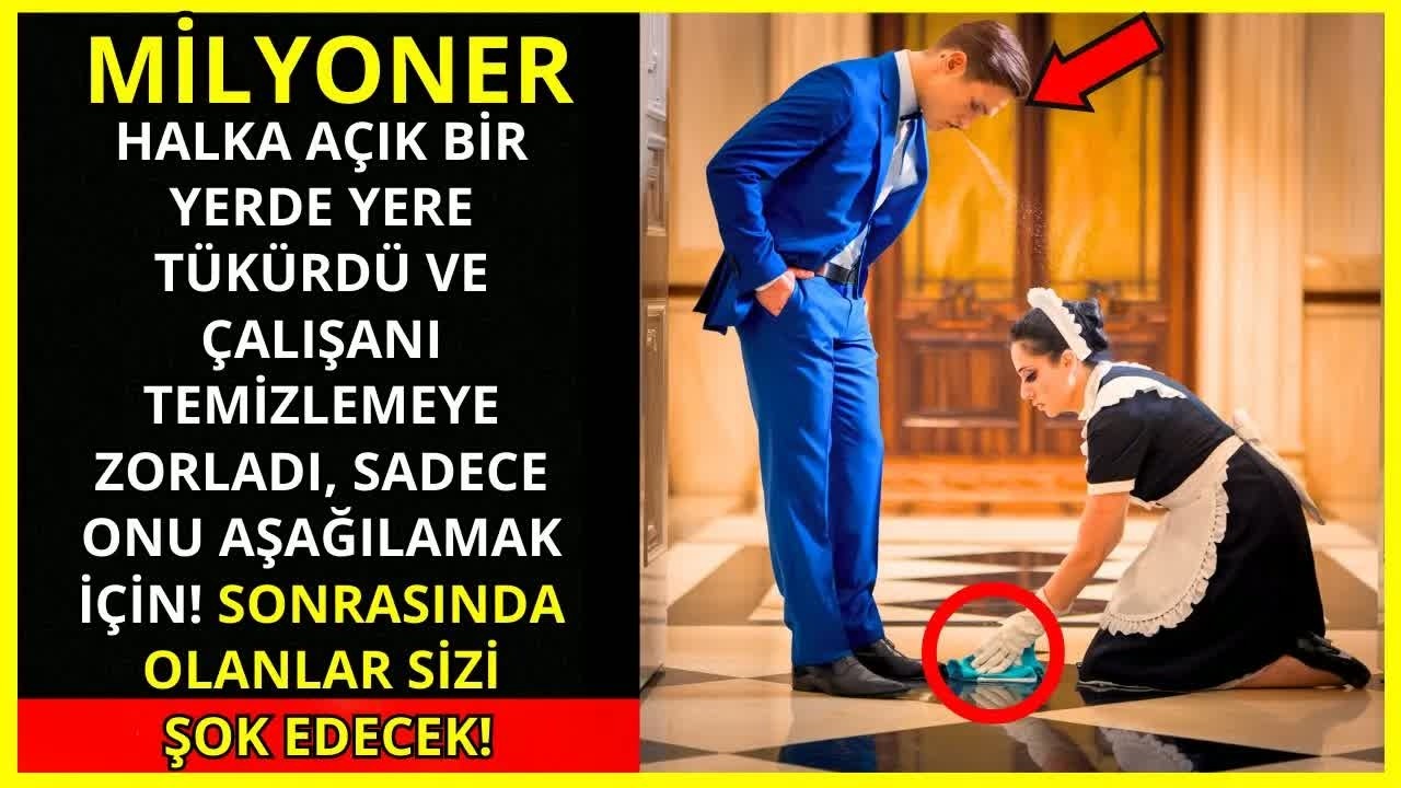 MİLYONER HALKA AĞZINA GELENİ VOMİT ETTİ VE HİZMETÇİYİ TEMİZLEMESİNE ZORLADI, HERKES ONU KÜRDÜ, AMA..
