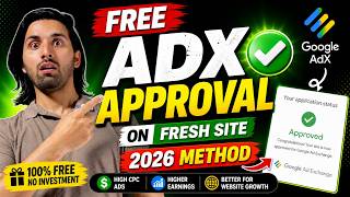 ✅ Free ADX Approval Method on Fresh Site | Free ADX Approval Guide 2026