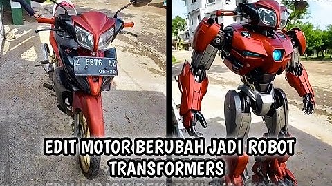 TUTORIAL EDIT VIDEO MOTOR BERUBAH JADI ROBOT TRANSFORMER VIRAL TIKTOK 🔥