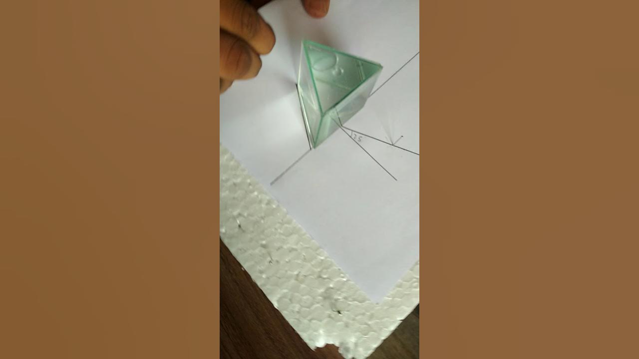 To determine the reflective index of various liquids using Hollow prism