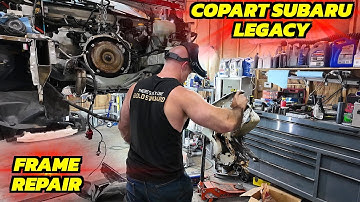 Saving a Wrecked Subaru Legacy Wagon from Copart | Full Frame Repair & Rebuild