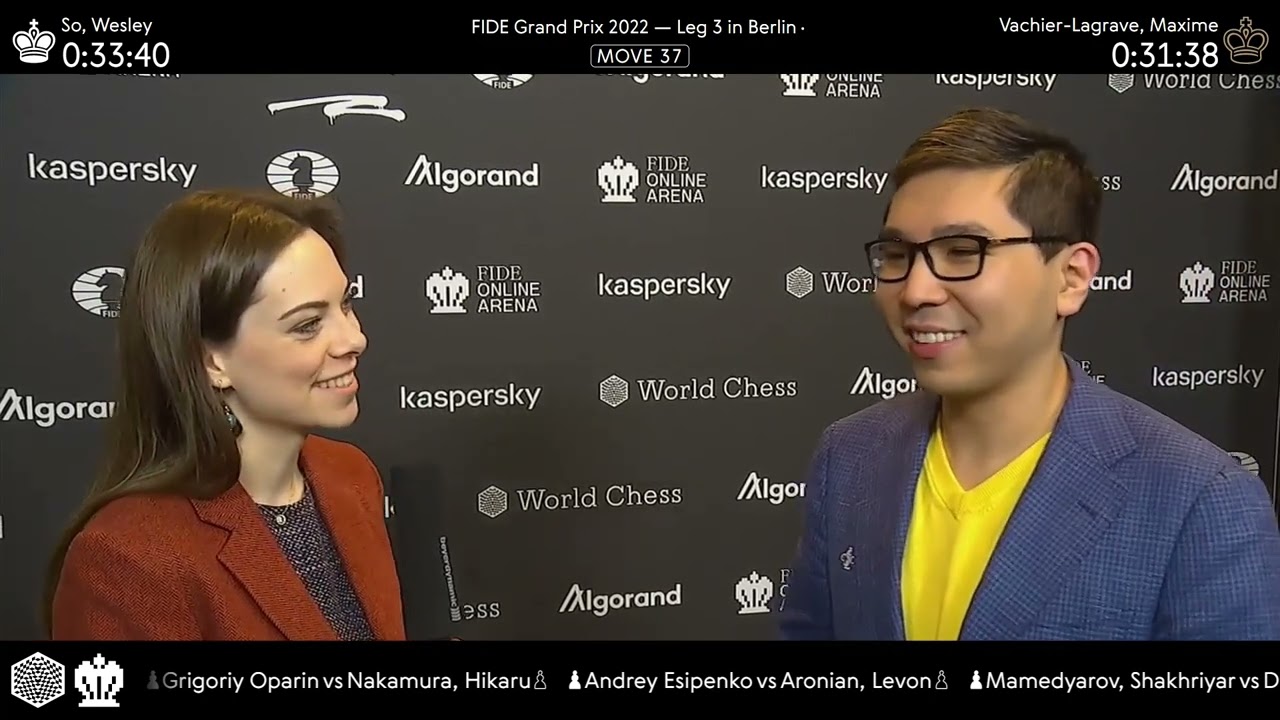 Congratulations to Hikaru! — Wesley So and Sam Shankland