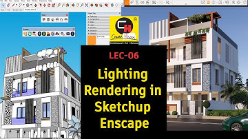 LEC-06 Materials | Lighting Rendering in Sketchup Enscape | Career Hacks | Atul Rankawat