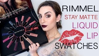 Rimmel Stay Matte Liquid Lip Swatches!