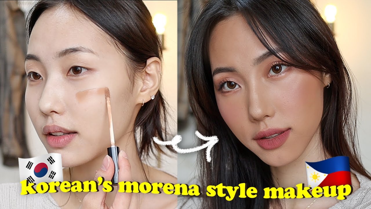 Trying MORENA Style Makeup   Filipino Beauty Standards