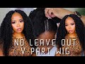 Glueless V Part Thin Part Wig: No Gel No Glue No Leave-Out? | Feat. Kriyaa Hair