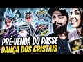 🔥FREE FIRE AO VIVO🔥PRÉ VENDA DO PASSE DE ELITE DANÇA DOS CRISTAIS🔥RUMO AO ELITE NO CS 4X4🔥