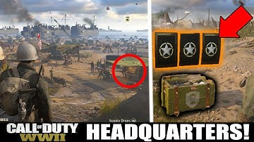 FIRST LOOK at HEADQUARTERS! 1v1 Pit, Supply Drops & MORE! (COD WW2 HQ!)