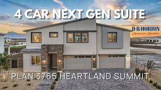 WOW! Rare 4 Car Garage Next Gen Suite | Plan 3765 DR Horton Heartland Summit Tule Springs Las Vegas