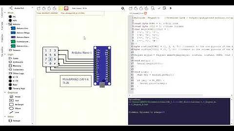 Simulasi SimulIDE - Keypad