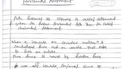 Horizontal Alignment (curve)