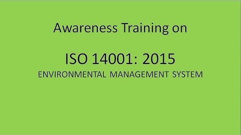 ISO 14001 - 2015 explained