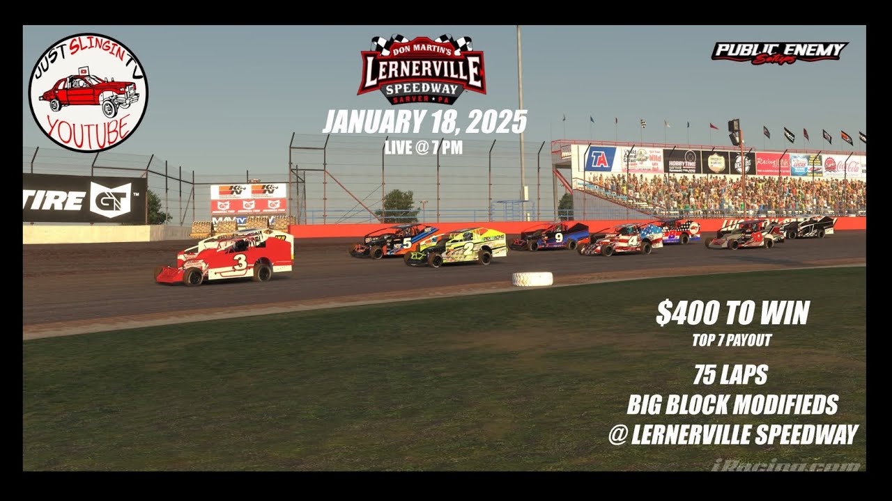 Public Enemy 75 | Lernerville Speedway | IRacing Money Race