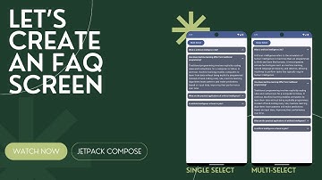 How to create an FAQ screen in Jetpack Compose using a Lazy Column.