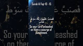 Surah Fajr 10 - 15 سورة الفجر | #shots #islam #quranrecitation #quran #islamic #surahfajr