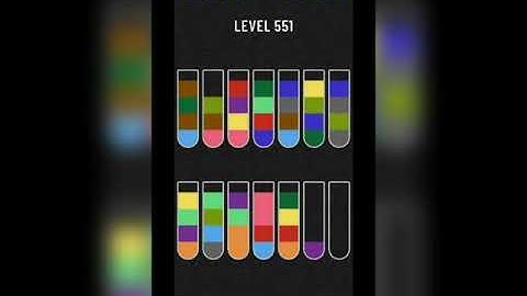 Water sort puzzle level 551