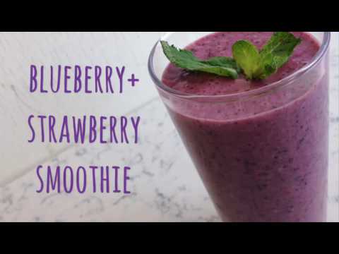 blueberry-+-strawberry-smoothie