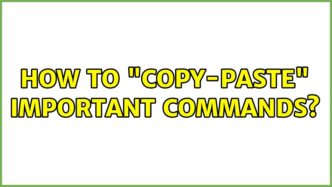 How to