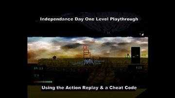 Independence Day One Level Playthrough using the Ps1 Action Replay & a Cheat Code :D #Playstation