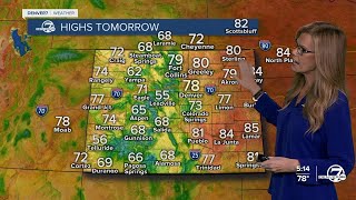 Temperatures stay mild for Monday, chances for rain increase