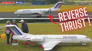REVERSE THRUST UPGRADE ! Giant XL Fokker 70 RC Airliner Passenger Jet | LMA Cosford 2022
