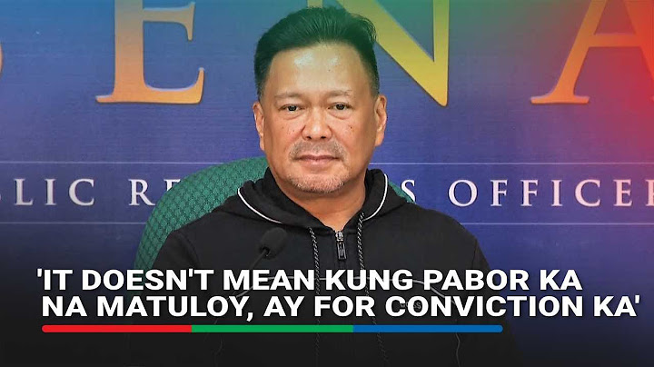 JV Ejercito: 'The Senate is duty-bound to convene the impeachment court' | ABS-CBN News