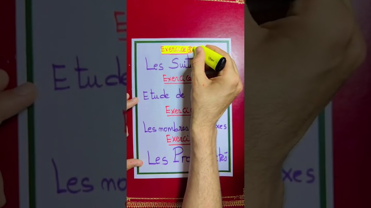 الاستعداد الإستدراكية في الرياضيات 🚨 دراسة الدالة و المتتاليات Bac 2024