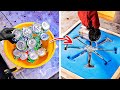 Amazing recycling of garbage found on the beach  work made by a real ecohero