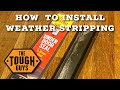 How to Install Weather Stripping on Your Front Door!