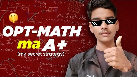 7 tips to score highest marks in Optional Math [My secret strategy]