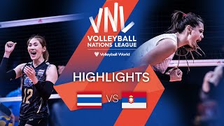 🇹🇭 THA vs. 🇷🇸 SRB - Highlights Week 1 | Women's VNL 2022