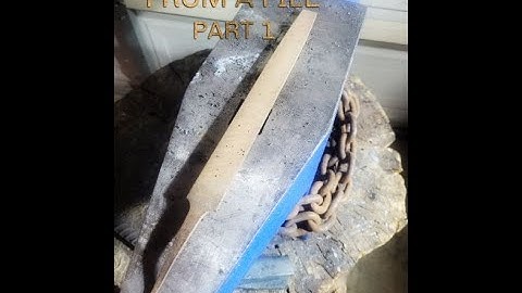 KNIFE MAKING- FORGING A SEAX FROM A FILE (PART 1)