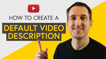 YouTube Default Description Tutorial