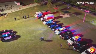 DRONE VIDEO: Everman's Noel Rodriguez-Alvarez vigil held Monday night