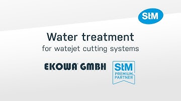 Water treatment for waterjet cutting systems