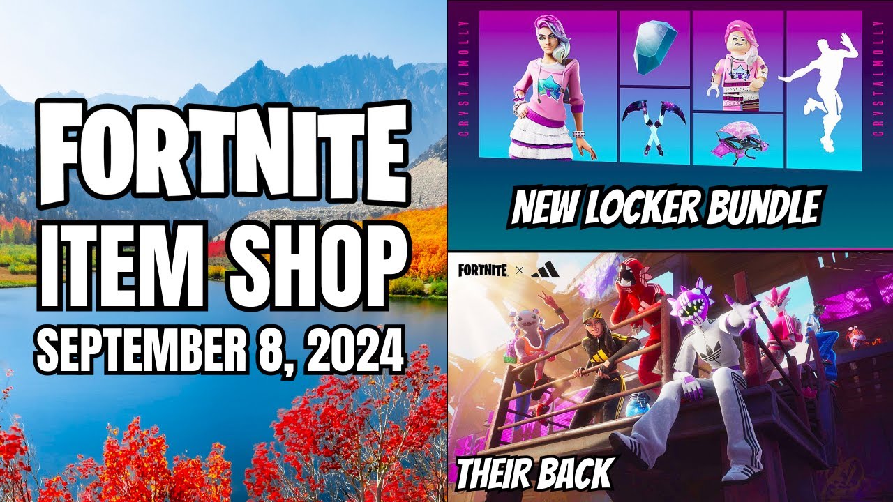 Fortnite Item Shop Update NEW S Locker Bundle Sept 8