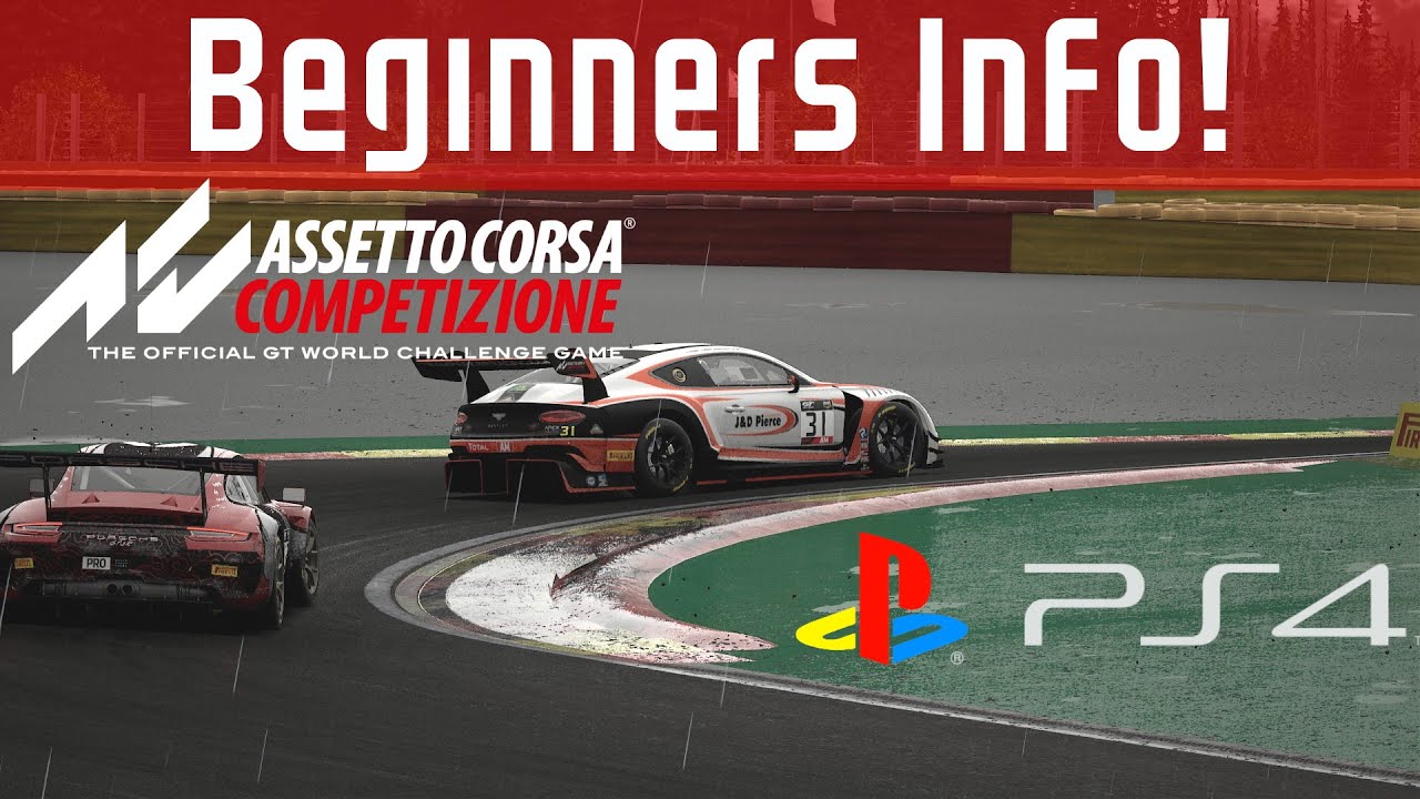 1st Look at ACC on PS4 + Beginners info (Assetto Corsa Competizione) 