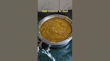 Kali Masoor Dal Desi Ghi Ke Tadke Wali Daal Khaenge To Maja A Jaega 