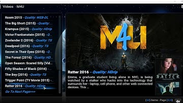 M4U Video add ons on KODI Jarvis 16