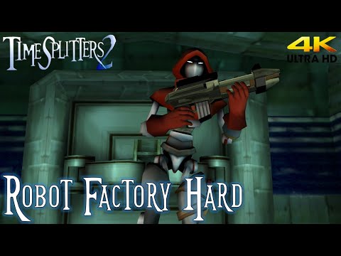 TimeSplitters 2 Story: 'Robot Factory' Hard Walkthrough (4K)