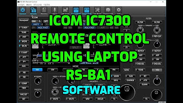 ICOM IC7300 remote control RSba1 software
