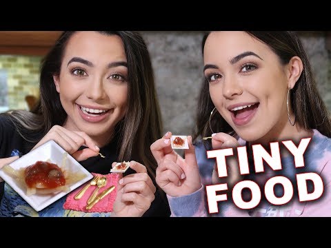 Tiny Food Challenge: Spaghetti - Merrell Twins